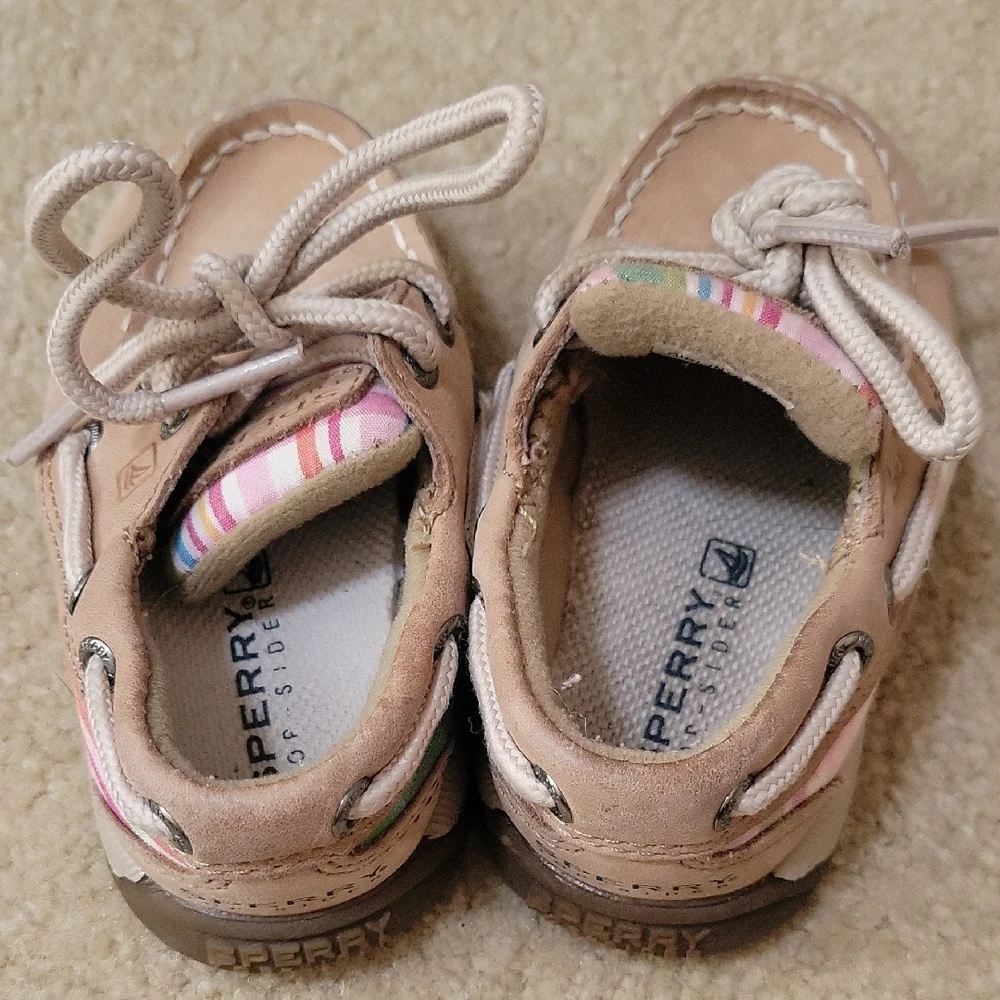 Sperry Baby Kids Beige Tan Moccasins Girls Intrepid 5